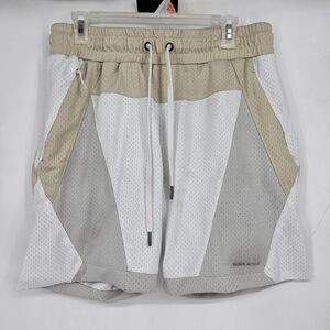 Maison Article Shorts Mens Large Mesh Colorblock Athletic Drawstring Lightweight